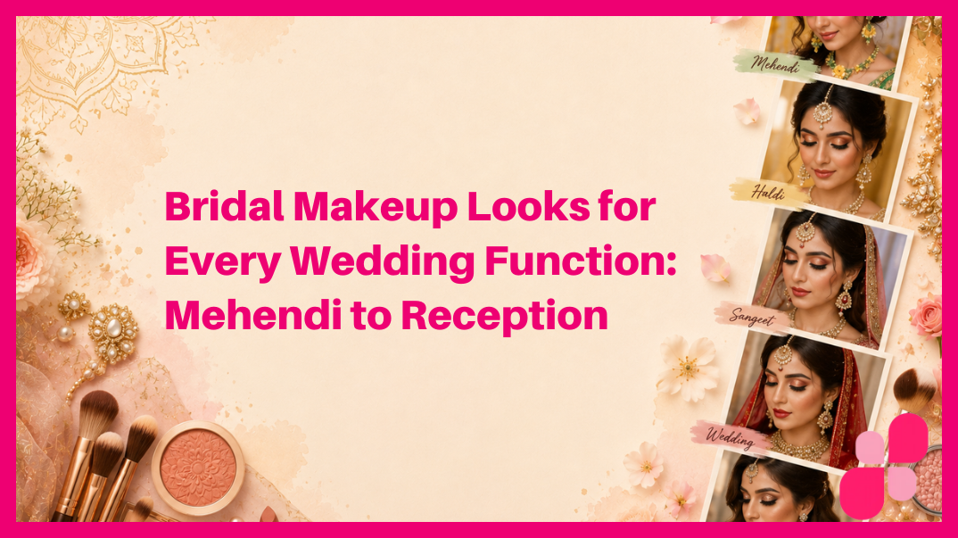 Bridal Makeup Looks for Every Wedding Function: Mehendi to Reception
